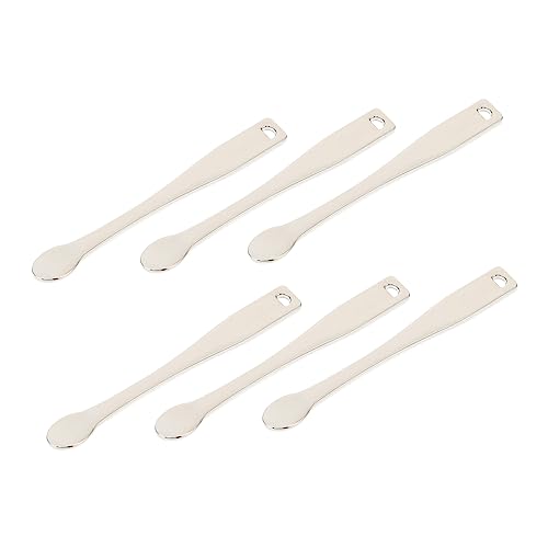 TOVINANNA Beauty-tool 6-teilige Gesichtscreme-löffel Metall-unterpaket-löffel Für Make-up Hautpflegeanwendungen Reisefreundlich von TOVINANNA