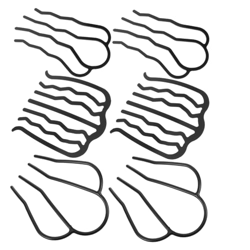 TOVINANNA Haar-accessoires-set U-förmiger Haarnadelstab Seitliche Haarkämme Aus Metall Pferdeschwanz für Den Französischen Hochsteckdutt Der Damen von TOVINANNA