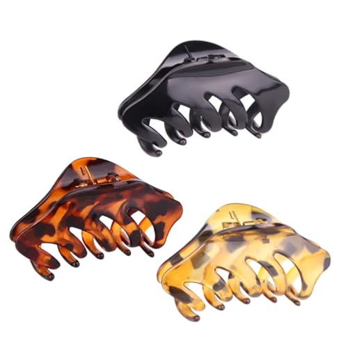 TOVINANNA 6 Stück Haarklammern Aus Kunststoff Modische Haarspange Pferdeschwanzhalter Für Frauen Und Mädchen Bedruckte Haarspangen Pferdeschwanzhalter Haarspangen Zubehör von TOVINANNA