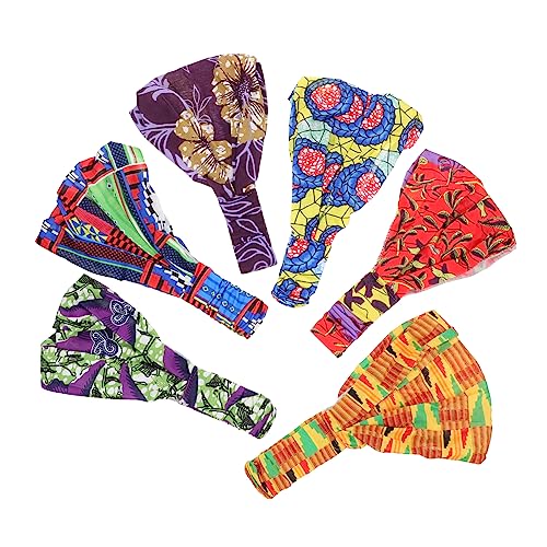 TOVINANNA 6stücke Damen Bedruckte Haarbänder Haar-schals Elastische Kopf-ornamente Für Alltag Sport Einkaufen von TOVINANNA