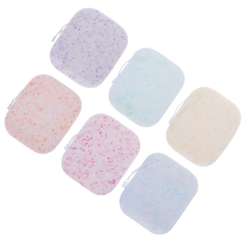 TOVINANNA 6stücke Gesichtsreinigungspads Aus Wiederverwendbare Make-up Entferner Für Sanfte Gesichtsreinigung Und Peeling Für Empfindliche Haut Mit Natürlichen Inhaltsstoffen Wie Kamille von TOVINANNA