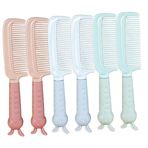 TOVINANNA 6stücke Teiliges Antistatischer Haarkamm Niedliche Cartoon-designs Für Junge Mädchen Und Erwachsene Zum Entwirren Und Stylen Von Haaren Für Haartypen Geeignet von TOVINANNA