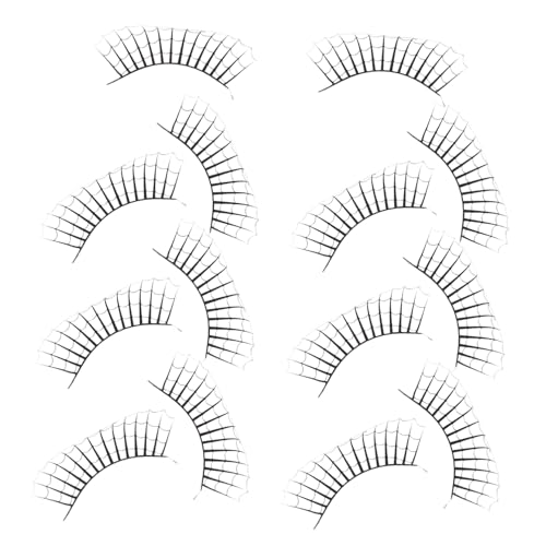 TOVINANNA 7 Paare Halloween Fake Lashes für Frauen Dramatische Selbstklebende Cluster Wimpern Extravaganter Bühnen Cosplay-make-up Zubehör für Halloween Party und Maskerade von TOVINANNA