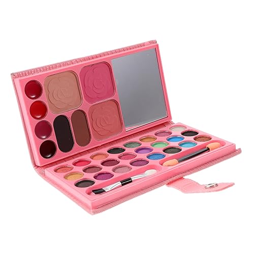 TOVINANNA 7 Stück 33 Make-up-Palette zusammenklappbare Lidschattenpfanne Glitzer-Lidschatten schminkpalette kinder gift for Kosmetiktasche Mädchenspielzeug Lidschattenpuder matt von TOVINANNA