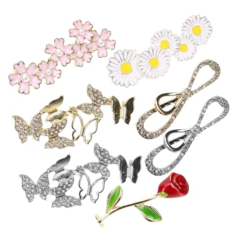 TOVINANNA 7 Stück Schnürsenkel Charms Schmetterlings und Blumen Design Dekorative Clips für Sneakers und Schuhe Stilvolle Accessoires für Damen Leicht und Passend für Schuharten TOVINANNA 7 Stück Schnürsenkel Charms Schmetterlings und Blumen Design Dekorative Clips für Sneakers und Schuhe Stilvolle Accessoires für Damen Leicht und Passend für Schuharten von TOVINANNA