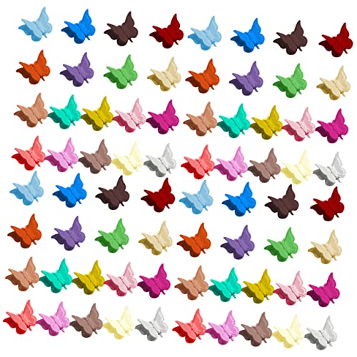 TOVINANNA 72stücke Mini Schmetterlings-haarspangen in Bunten Farben Haarschmuck Für Mädchen Für Hochzeiten Geburtstagsfeiern Abschlussfeiern Und Alltag von TOVINANNA