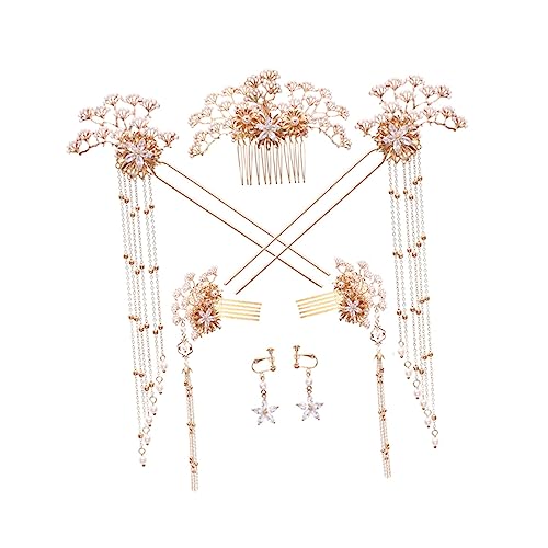 TOVINANNA 7stücke Vintage Haarnadelset Mit Perlen Und Quasten Teiliges Set Für Besondere Anlässe Geeignet Für Brautfrisuren Und Elegante Looks Perfektes Haarschmuck-set Für Damen von TOVINANNA