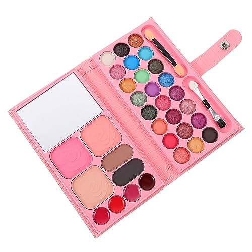 TOVINANNA 8 Stück 33 Make-up-Palette Lidschattenpaletten mit 33 Farben Paletten mit Lidschatten schminkpalette kinder gift for Mädchenspielzeug Kosmetiktasche Make-up-Zubehör bilden von TOVINANNA