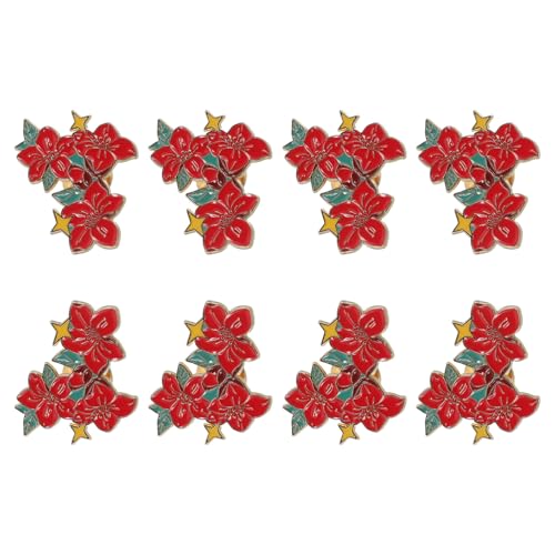 TOVINANNA 8stücke Vintage-blumenbroschen Aus Legierung Blumennadeln Als Schmuck Broschen Für Kleidung Anstecknadeln Dekorative Broschen Für Rucksäcke Und Taschenanhänger von TOVINANNA