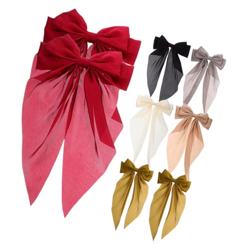 TOVINANNA 8stücke Haarspangen Mit Schleife Haarschleifen Haarspangen Für Damen Und Mädchen Sanfte Sichere von TOVINANNA