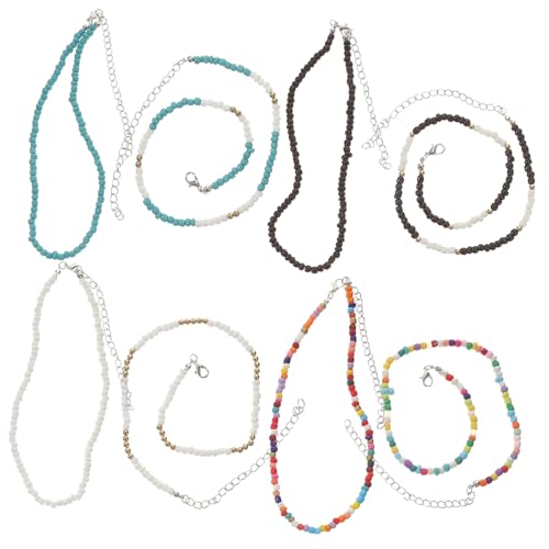 TOVINANNA 8 Stück Teiliges Boho Damen Kurze Ketten Zarte Clavicle Chains für Mädchen Hochzeit Braut Schmuck TOVINANNA 8 Stück Teiliges Boho Damen Kurze Ketten Zarte Clavicle Chains für Mädchen Hochzeit Braut Schmuck von TOVINANNA
