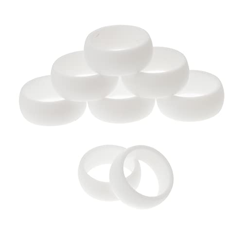 TOVINANNA 8stücke Sportliche Silikonringe Für Herren Atmungsaktiv Und Komfortabel Für Fitness Sportaktivitäten Langlebig Aus Hochwertigem Silikon Kein Ringabdruck von TOVINANNA