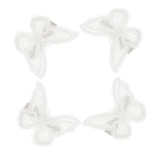 TOVINANNA 9paare Schmetterling Haarklammern Mit Stickerei Doppellagige Haarspangen Für Mädchen Dekorative Haarschleifen Für Frisuren Für Besondere Anlässe Und Alltag von TOVINANNA