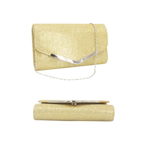 TOVINANNA Abend Clutch Tasche Damen Elegant Briefumschlag Design Handtasche für Hochzeit Party Prom und Bankett Mittelgroß Damen Clutch Bag mit Kette von TOVINANNA
