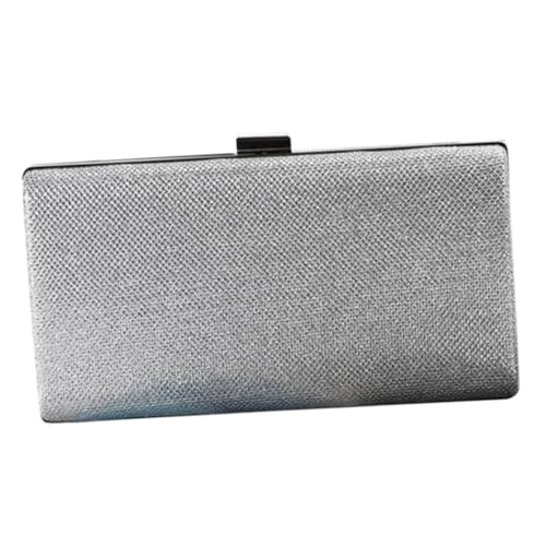 TOVINANNA Abendtasche Damen Clutch Silber Glänzend Große Kapazität Leichte Handtasche für Party Hochzeit Date Elegant und Vielseitig Geeignet für Frauen von TOVINANNA