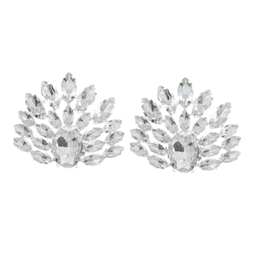 TOVINANNA Abnehmbare Strass Schuhclips Damen Schuhschmuck für Pumps und High Heels Funkelnde Schuhschnallen für Hochzeit Party und Alltag Vielseitig für Flache Schuhe Stiefel und Sandalen von TOVINANNA