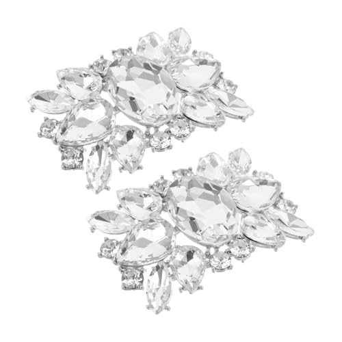 TOVINANNA Schuhschmuck-clips Mit Strass Für Damen Abnehmbare Schuhschnallen Mit Strasssteinen Dekorative Charms Für Hochzeit Und Besondere Anlässe Geeignet Für High Heels von TOVINANNA