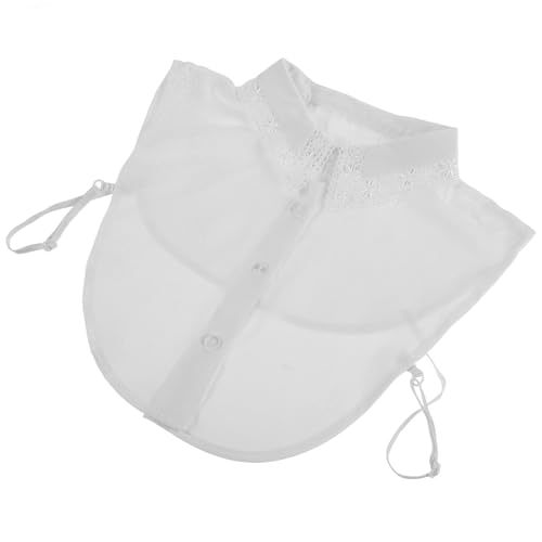 TOVINANNA Abnehmbarer Damen Hemdkragen mit Spitzenverzierung Eleganter Falscher Kragen für Blusen und Pullover und Perfektes Accessoire für Outfits von TOVINANNA