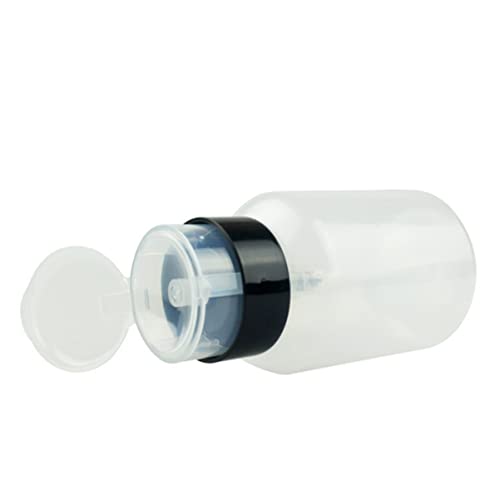 TOVINANNA Abschließbare Pumpspender Flasche aus Kunststoff für Nagellackentferner Make Up Entferner und Flüssigkeiten für Reisen und Unterwegs von TOVINANNA