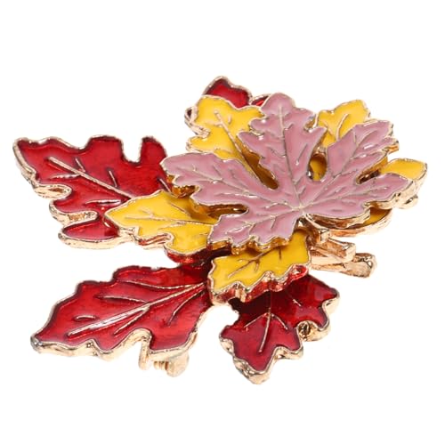 TOVINANNA Ahornblatt Brosche Metall Stilvolle Anstecknadel für Kleidung Vielseitige Brosche für Schals und Hüte für Festliche Anlässe Wie Thanksgiving von TOVINANNA