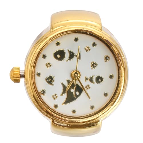 TOVINANNA Alloy Finger Watch mit Katzenmuster Schmuckring uhr Langlebig und Komfortabel Modisches Accessoire für Damen und Mädchen Praktisches Geschenk für Familie und Freunde von TOVINANNA