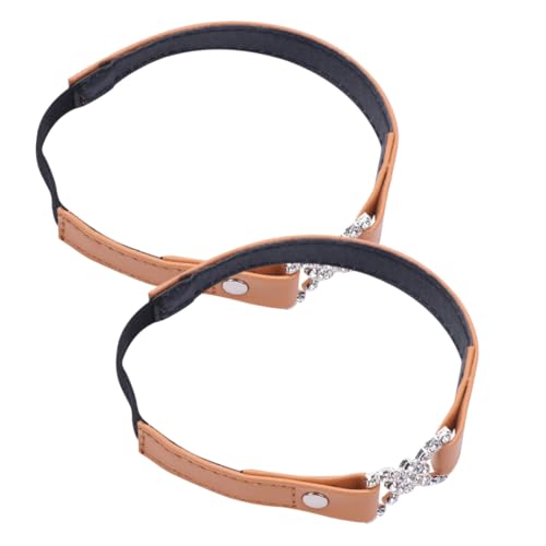 TOVINANNA Anti fall Schnürsenkel für High Heels Elastische Hautfarbene Schuhriemen mit Strassbesatz Rutschfeste Schuhbänder für Damen Einfach Anzulegen Passend für Lockere Absatzschuhe von TOVINANNA