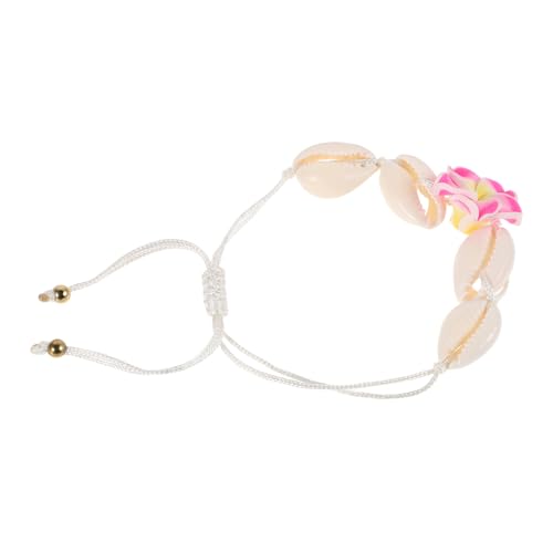 TOVINANNA Hawaiianisches Vintage Muschelarmband Geflochtenes Armband Natürlicher Muschel für Frauen Mädchen Kinder Tropisches Design für Sommer und Strand von TOVINANNA