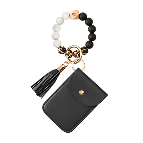 TOVINANNA Armband Schlüsselanhänger mit Holzperlen und Quasten Praktischer Kartenhalter für Id Karten Schlüssel und Geld für Einkäufe und Reisen Stilvolles Design TOVINANNA Armband Schlüsselanhänger mit Holzperlen und Quasten Praktischer Kartenhalter für Id Karten Schlüssel und Geld für Einkäufe und Reisen Stilvolles Design von TOVINANNA
