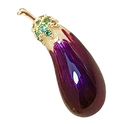 TOVINANNA Auberginenbrosche für Frauen Trendiger Kragennadel Clip Schutz vor Einblicken Perfektes Accessoire für Jacken T Shirts und Cheongsam Geschenkidee TOVINANNA Auberginenbrosche für Frauen Trendiger Kragennadel Clip Schutz vor Einblicken Perfektes Accessoire für Jacken T Shirts und Cheongsam Geschenkidee von TOVINANNA