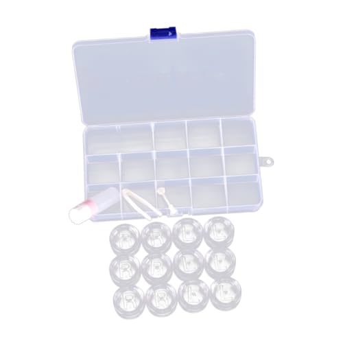 TOVINANNA Aufbewahrungsbox Für 6 Linsenpaare Mit Pinzette Und Mini-Flasche Kompaktes Und Tragbares Etui Für Den Täglichen Gebrauch von TOVINANNA