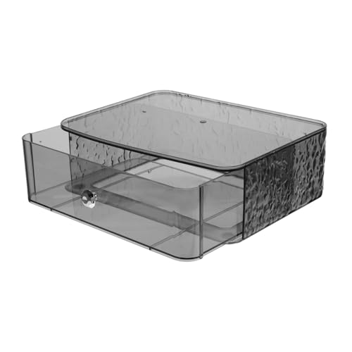 TOVINANNA Aufbewahrungsbox Für Kosmetik Make-up-behälterbox Aus Kunststoff Transparenter Make-up-organizer Mit Großzügigem Fassungsvermögen Für Schminktisch Badezimmer Und Küche von TOVINANNA