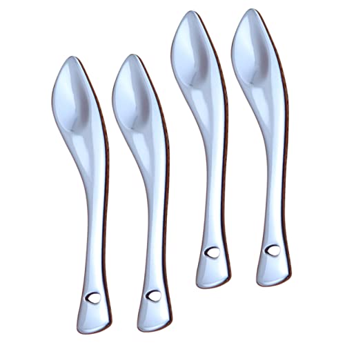 TOVINANNA 4stücke Gesichtscreme-löffel Kosmetikspatel Aus Metall Für Augencreme Und Gesichtscremes Und Langlebig Für Anwendung Von Und Lotionen von TOVINANNA
