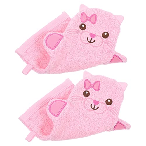 TOVINANNA Baby-badehandschuhe Mit Tieren – Peeling-fäustlinge – 2er-set – Badezubehör Für Kinder von TOVINANNA
