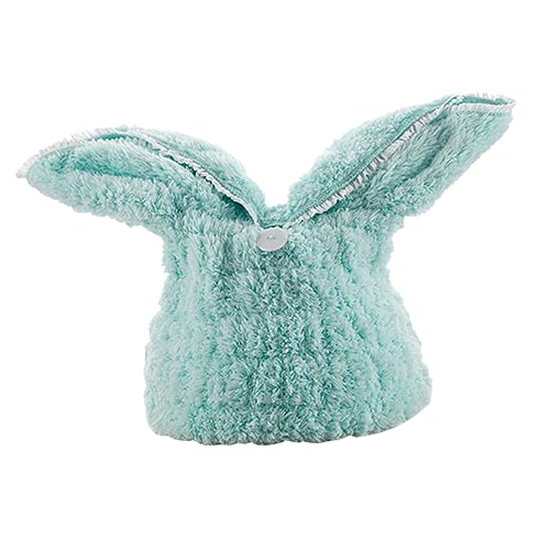 TOVINANNA Ohrförmige Schnell Trocknende Kappe Dicke Badekappe für Damen Dusch- -zubehör Grünes Gummiband Passend für Den Umfang von TOVINANNA