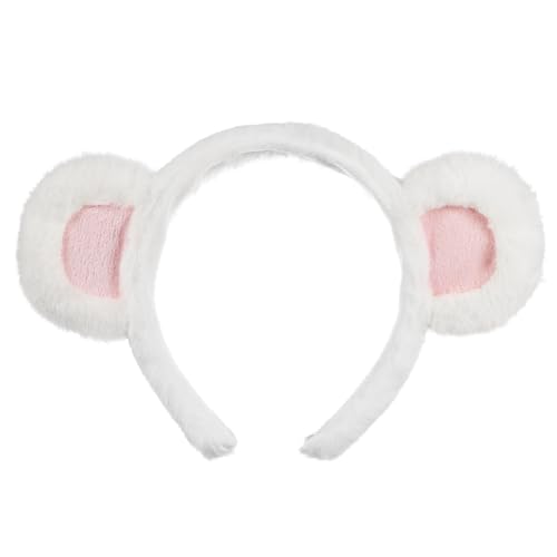 TOVINANNA Stirnband Mit Bärenohren Aus Plüsch Party Stirnband Für Mädchen Kopfbedeckung Für Cosplay Und Feiertage Haarband Mit Kreativem Design von TOVINANNA