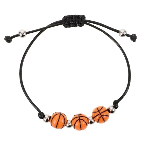 TOVINANNA Basketball Armband mit Verstellbarem Design Sportliches Armband mit Basketball Perlen Leicht und Perfektes für und Teams Robuste und Langlebige Sportarmband für Basketballliebhaber von TOVINANNA