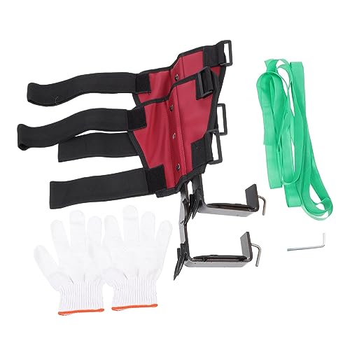 TOVINANNA Baumklettersporen aus Verstellbare Kletterschuhe mit Robusten Spitzen Rutschfestes Baumklettern Werkzeug für Baumgrößen Einfache Bedienung Langlebig und von TOVINANNA