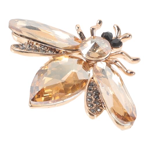TOVINANNA Bienenbrosche für Damen Strass Brosche Pin Kreativer Modeschmuck Anstecknadel für Schals und Outfits Tiermotiv Broschennadel für Frauen von TOVINANNA