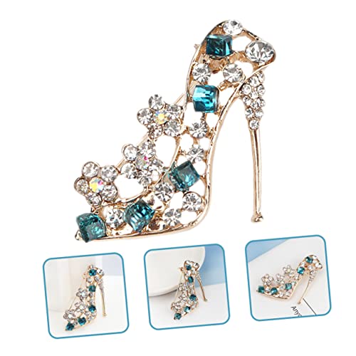 TOVINANNA Bling High Heel Brosche mit Strasssteinen Anstecknadel für Kleidung und Taschen Eleganter Schmuck für Damen Vielseitig für Frühling Winter für Besondere Anlässe von TOVINANNA
