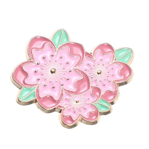 TOVINANNA Blumen Brosche Cartoon Stil Kirschblüten Anstecknadel für Mädchen Vielseitige Dekoration für Kleidung und Accessoires Zufälliger Stil von TOVINANNA