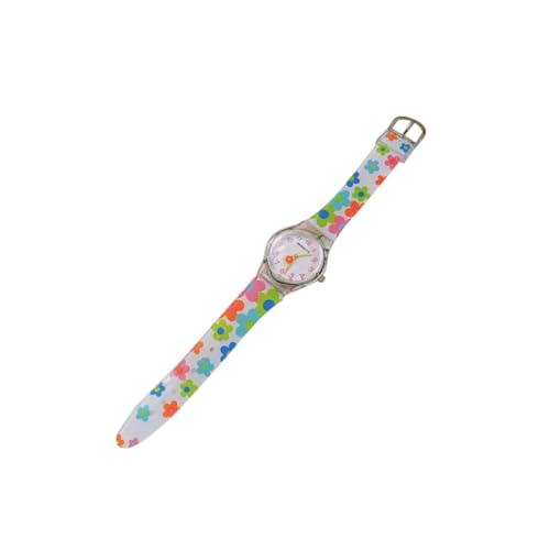 TOVINANNA Blumen Kinderuhr Silikon mit Kreativem Cartoon Design Anpassbares Armband für Jungen und Mädchen für Gelber von TOVINANNA