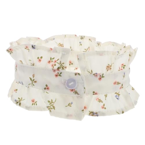 TOVINANNA Blumenkragen Hemd von Dickey Kragen Fake-Kragen abnehmbar falsches Halsband Bluse Top False Collar Abnehmbarer Standkragen gefälschte Faltenkragenkleid Polyester von TOVINANNA