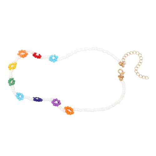 TOVINANNA Blumenperlen Halskette für Damen und Mädchen Kreative Clavicle Kette Leichtem Material für Partys Büro und Alltag Farbenfrohes Design für TOVINANNA Blumenperlen Halskette für Damen und Mädchen Kreative Clavicle Kette Leichtem Material für Partys Büro und Alltag Farbenfrohes Design für von TOVINANNA