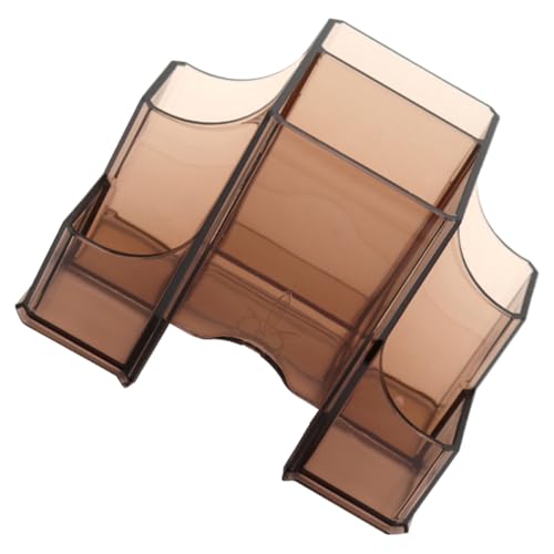 TOVINANNA Box Hair Storage Box Make Up Pinsel Halter Kosmetische Behälter Make Up Aufbewahrungsbehälter Haushalt Make Up Organizer Friseur Werkzeugbehälter Friseur Kaffee Acryl Acryl von TOVINANNA