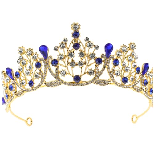 TOVINANNA Braut Haarschmuck Krone Aus Strass Eleganter Haarreif Für Frauen Funkelnde Krone Für Hochzeiten Und Feiern Accessoire Für Braut Und Blumenmädchen Stilvolles Design von TOVINANNA