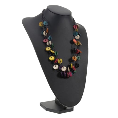 TOVINANNA Bunte Boho Halskette Kokosnussschale Vintage Multilayer Schmuck für Damen Handgefertigt im Geometrischen Design für Alltag Partys und Strandoutfits TOVINANNA Bunte Boho Halskette Kokosnussschale Vintage Multilayer Schmuck für Damen Handgefertigt im Geometrischen Design für Alltag Partys und Strandoutfits von TOVINANNA