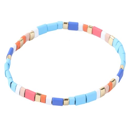 TOVINANNA Buntes Armband für Männer und Frauen Dekoratives Handgewebtes Armband mit Elastischem Design für Reisen Jubiläen und von TOVINANNA