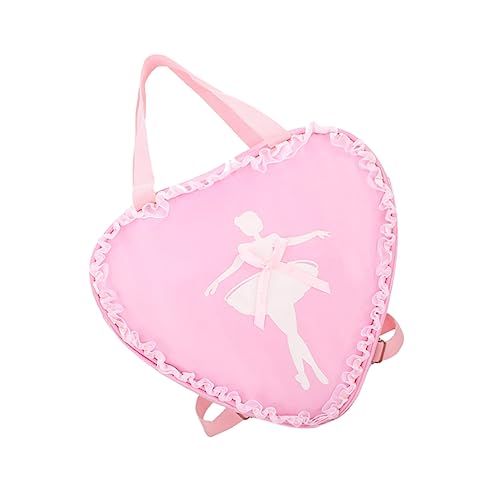 TOVINANNA Kinderrucksack Mit Ballerina Muster Balletttasche Als Balletttanzrucksack Knapsack Für Junge Mädchen Mit Verstellbarem Schultergurt Leicht Und Robust Für Alltag Und Reisen von TOVINANNA