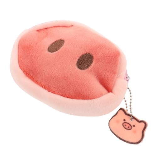 TOVINANNA Kleiner Münzbeutel Für Damen Mini Geldbörse Mit Reißverschluss Flauschiger Portemonnaie Für Münzen Schlüssel Und Kosmetika Praktischer Begleiter Für Unterwegs von TOVINANNA