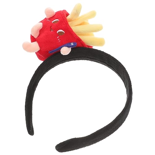 TOVINANNA Cartoon Pommes Frites Stirnband Lustiges Kopfstück für Karneval und Partys Leicht Strapazierfähig Quirky Cosplay Zubehör für Fotoshootings und Rollenspiele von TOVINANNA